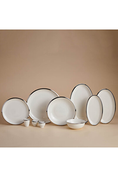 KORKMAZ Collection 60 Parça Platin Yemek Takımı A8057