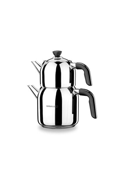 KORKMAZ Kappa Mega Siyah Çaydanlık Takımı 3 lt A079-01