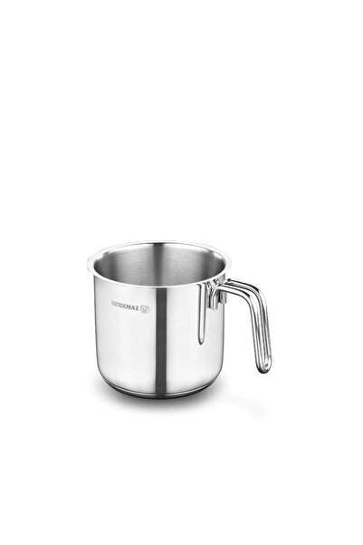 KORKMAZ وعاء حليب بيرلا من الفولاذ المقاوم للصدأ. سعة ١٤×١٤ سم / ٢ لتر / A1649