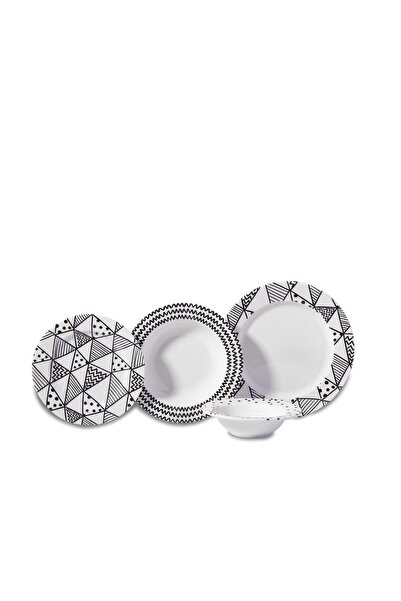 KORKMAZ Natura Collection 24 Parça Yuvarlak Yemek Takımı A8787