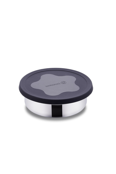 KORKMAZ فريسكا حاوية تخزين سوداء 18 سم A5620-2