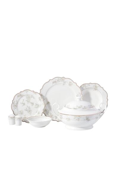 KORKMAZ Eliza Collection 60 Parça Çiçek Desen Yemek Takımı A8278