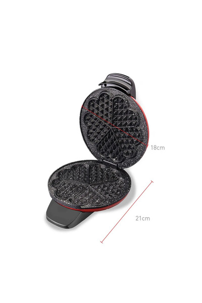 KORKMAZ Mia Kırmızı Waffle Makinesi A319-04
