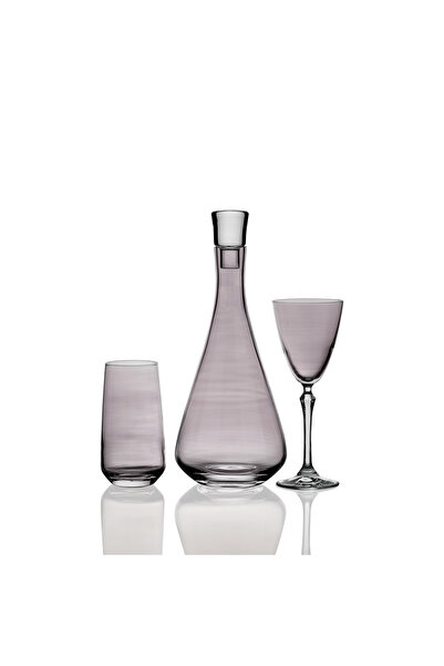 KORKMAZ Noya Füme 25 Parça Bardak Seti A9400-1