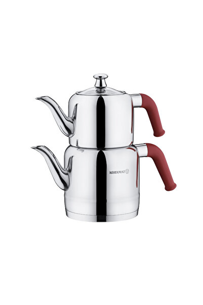 KORKMAZ Riva Kırmızı Çaydanlık Takımı 1.9 lt A189