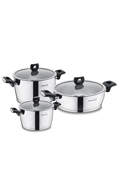 KORKMAZ طقم أواني طهي كوركمز A2989 نورا جونيور 6 قطع