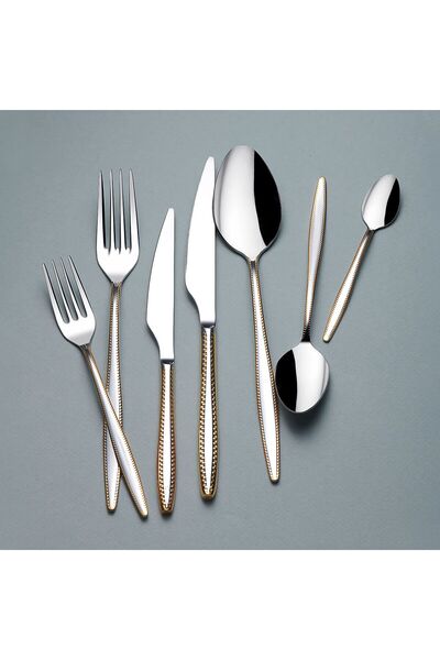 KORKMAZ Felisa Gold 84 Parça Çatal Kaşık Bıçak Seti A2519