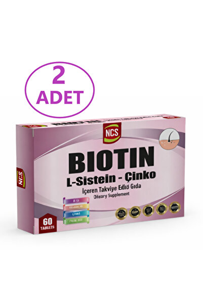 NCS Biotin 2500 Mcg L Sistein Çinko 2 X 60 Tablet - Hap Kutusu
