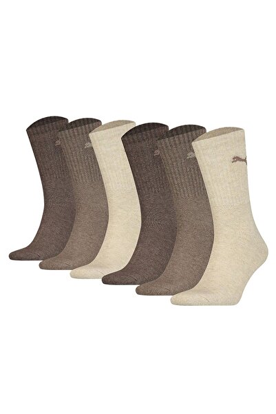 Puma Unisex Sportsocken, 6 Paar - Tennissocken, Crew Sport Socken, einfarbig