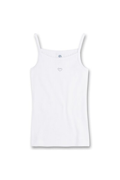 Sanetta Mädchen Unterhemd - Basic Shirt mit Herzmotiv, Organic Cotton (Bio)