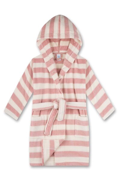 Sanetta Mädchen Bademantel - Bademode, Baumwolle, Kapuze, Tasche, Streifen