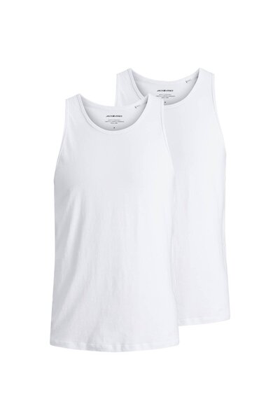 Jack & Jones JACK&JONES Herren Tanktop, 2er Pack - JACBASIC TANKTOP, einfarbi...