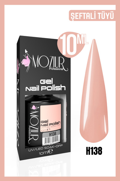 MOZIUR Kalıcı Oje Uv Led H138 (NUDE SERİSİ) 10ml