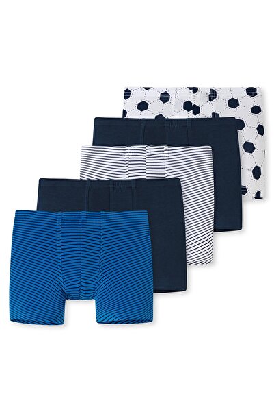 Schiesser Jungen Shorts 5er Pack - Unterhose, Pants, uni/gemustert, 98-140