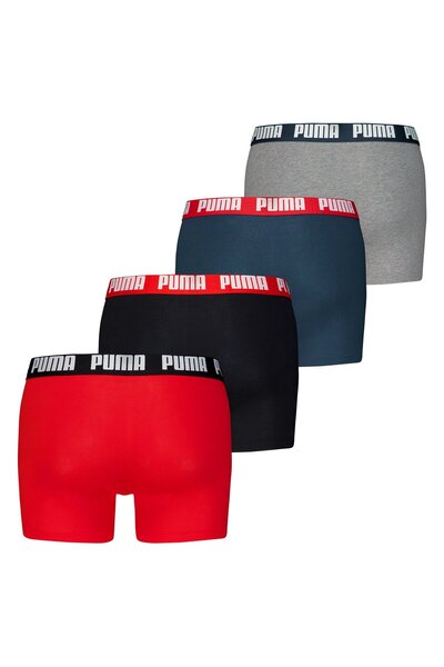 Puma Herren Boxer Shorts, 4er Pack - Basic Boxer ECOM, Cotton Stretch, Everyday