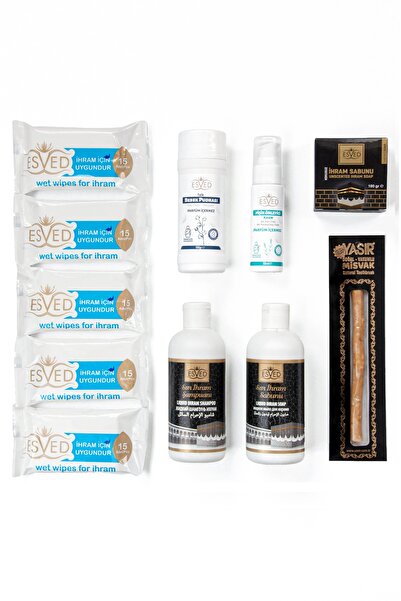 ihvan online Hac Umre 7 Parça Kokusuz İhrama Uygun Bakım ve Hijyen Seti