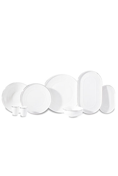 KORKMAZ Vera Collection 53 Parça Platin Yemek Takımı A8198