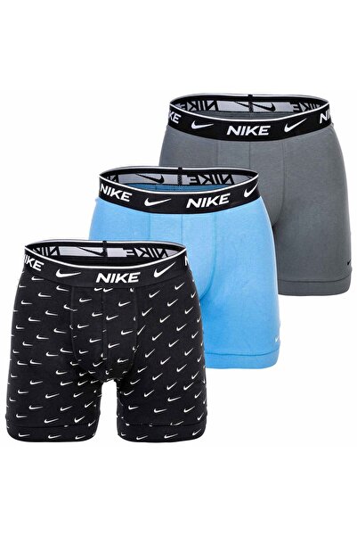 Nike Herren Boxer Şort, 3'lü Paket - Boxer Şort, Pamuklu Streç, einfarbig