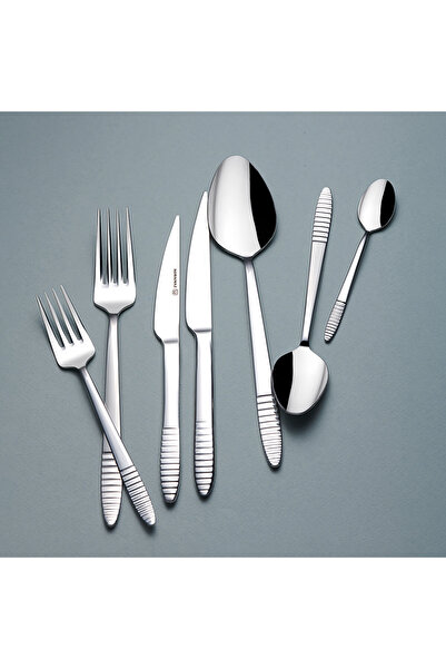 KORKMAZ طقم شوكة وملعقة وسكين من 84 قطعة A2522