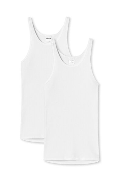 Schiesser Unterhemd 2er Pack - Original Doppelripp, Sport-Jacke, ärmellos