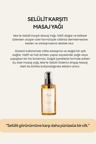 MAR'LE Mar’le Selülit Karşıtı Masaj Yağı 200 ML
