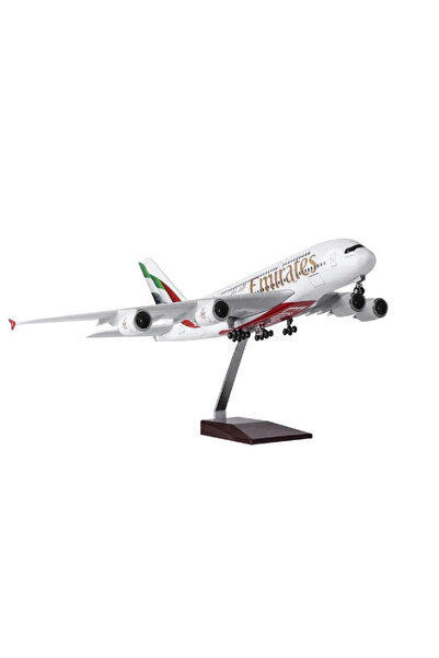 ehobim Emirates Airbus A380 Yolcu Uçağı Model Uçak 1/160 Ölçek 46x50cm