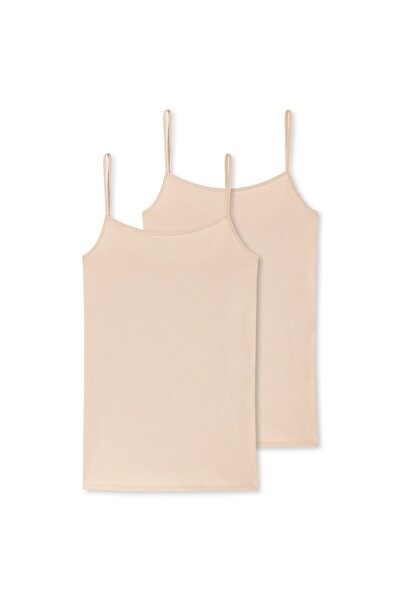 Schiesser Damen Spaghettitop, 2er-Pack – Einzeltrikot, Serie 95/5, Uni