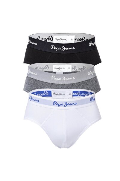 Pepe Jeans Herren Slips, 3er Pack - RALPH, Slips, Cotton Stretch, Logobund