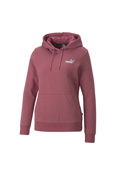Puma Damen Hoodie - ESS+ EMBROIDERY Hoodie, Rundhals, Langarm, Kapuze, uni