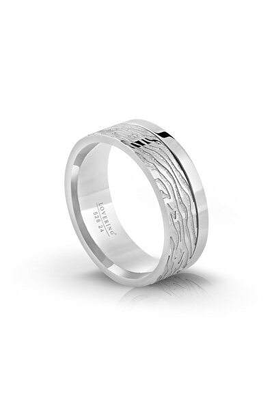 Lovering خاتم رجالي من الفولاذ LVR528E