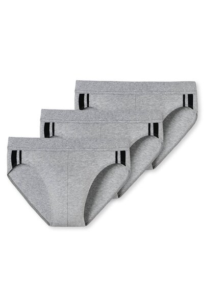 Schiesser Herren Slip 3er Pack - Rio Slip 95/5, Cotton Stretch, Seitenstreifen