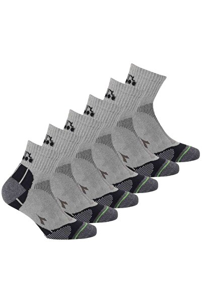 Diadora Unisex Quarter Sportsocken, 6er Pack - Socken, Logo, Muster