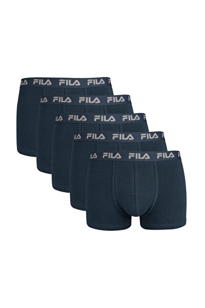 FILA Herren Boxershorts, 5er Pack - Logobund, Urban, Cotton Stretch, einfarbig