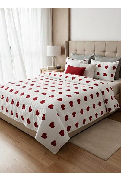 RKT Tekstil Çift Kişilik Yatak Örtüsü Kapitoneli