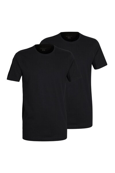 BUGATTI Herren T-Shirt, 2er Pack - Unterhemd, Crew Neck, Rundhals, Slim fit