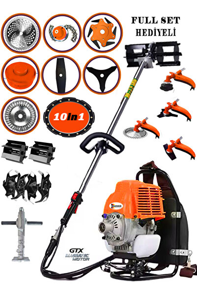 Wacker Pro Alman Wh-ergo 453 10 In 1 Arazi Seti Sırt Tipi Tırpan Toprak Eşele...