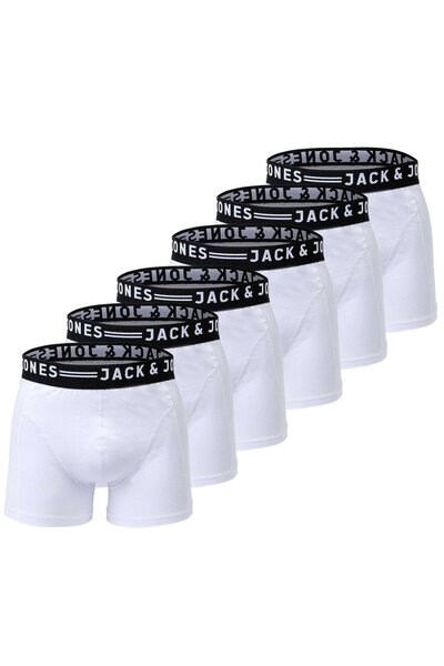 Jack & Jones JACK&JONES 6er-Pack Herren-Boxershorts – SENSE TRUNKS, Baumwoll-...