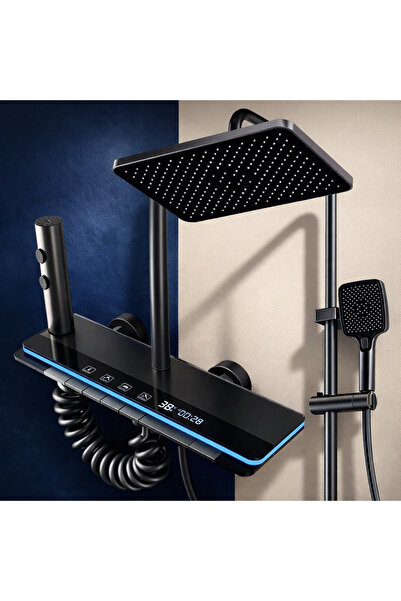 CONTROL MİX LÜX DİJİTAL GÖSTERGELİ VE LEDLİ 5 FONKSİYONLU PİYANO DUŞ SETİ PAS...