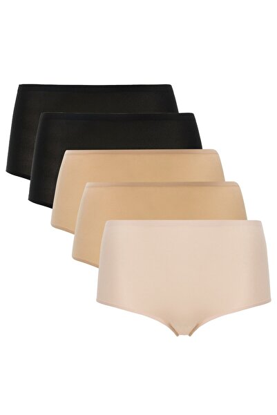 Chantelle Damen Taillen-Slip 5er Pack - SoftStretch, nahtlos, Baumwolle, Einh...