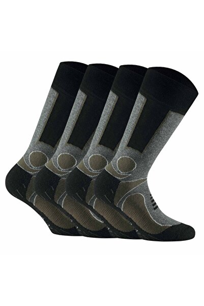Rohner Basic Unisex Trekkingsocken, 4er Pack - Basic Outdoorsocken, Sportsocken