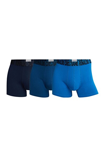 CR7 Herren-Boxershorts, 3er-Pack – Badeshorts, Bio-Baumwoll-Stretch