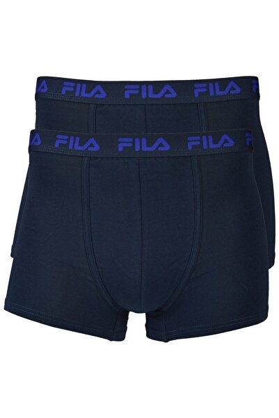 FILA Herren Boxer Şort 2'li Paket - Logobund, Urban, Cotton Stretch, einfarbig
