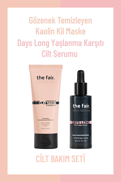 the fair. the fair. Gözenek Temizleyen Kil Maskesi 100 ml ve Kolajen Serum 30 ml