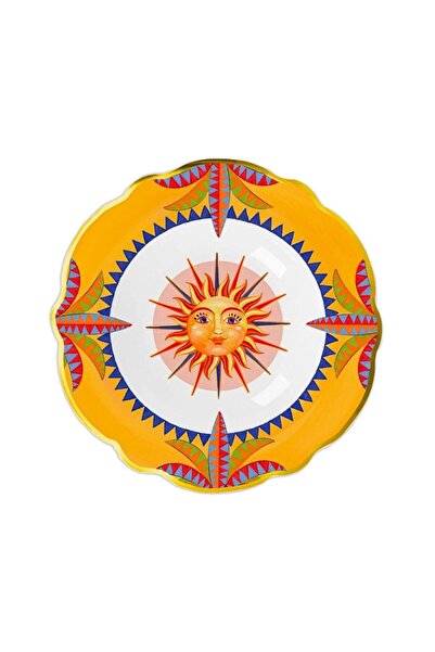 Baci Milano طبق دولتشي فيتا ذو نقش شمسي 23 سم