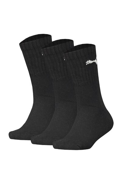 Puma Kinder Socken, 3er Pack - Sport Junior, Frottee-Sohle, Rippbündchen, Logo