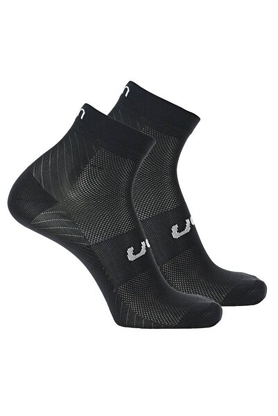 UYN Unisex Essential Short Cut Quarters Socken – 2er-Pack, Logo