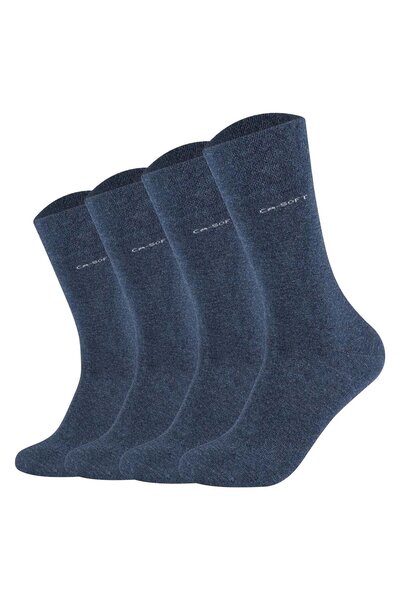 camano Unisex-Socken – weiche Socken, einfarbig, 4er-Pack
