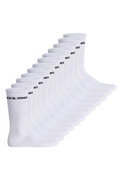 Jack & Jones JACK&JONES Herren Tennissocken, 12er Pack - JACLOGO, One Size