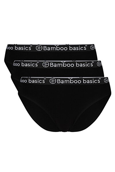 Bamboo Basics Damen Slips YARA, 3er Pack - Logo-Bund, atmungsaktiv, Single Je...