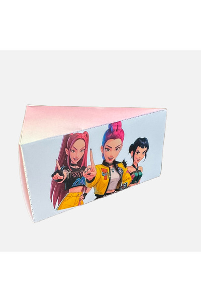 Kpop Icon Σετ 5 buc Cutie de carton pentru felii de tort, KPOP, design colora...